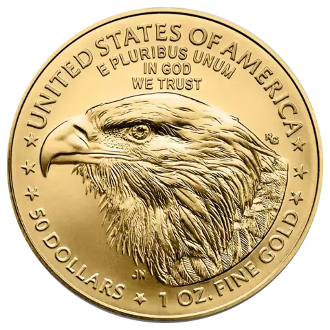 Moneda de Oro American Eagle 2024 1 oz reverse
