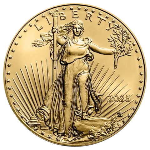Moneda de Oro American Eagle 2025 1/4 oz
