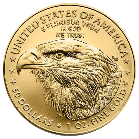 Moneda de Oro American Eagle 2025 1 oz reverse