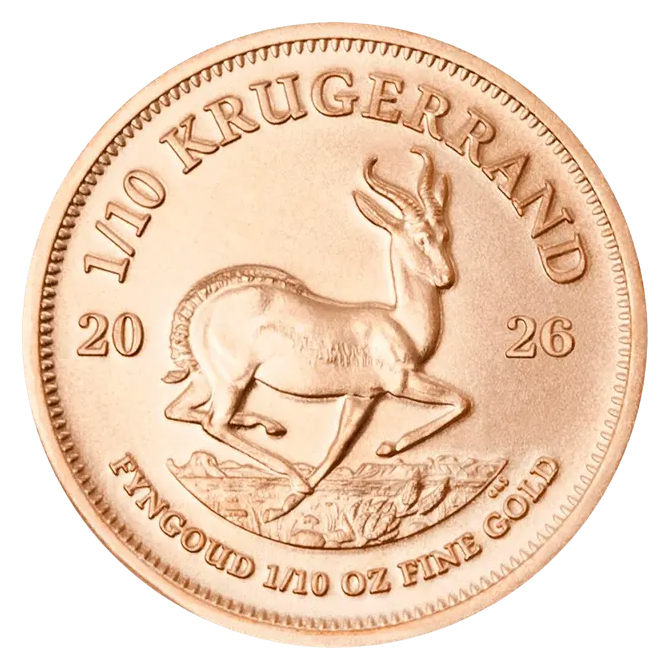 Moneda de Oro Krugerrand 2026 1/10 oz