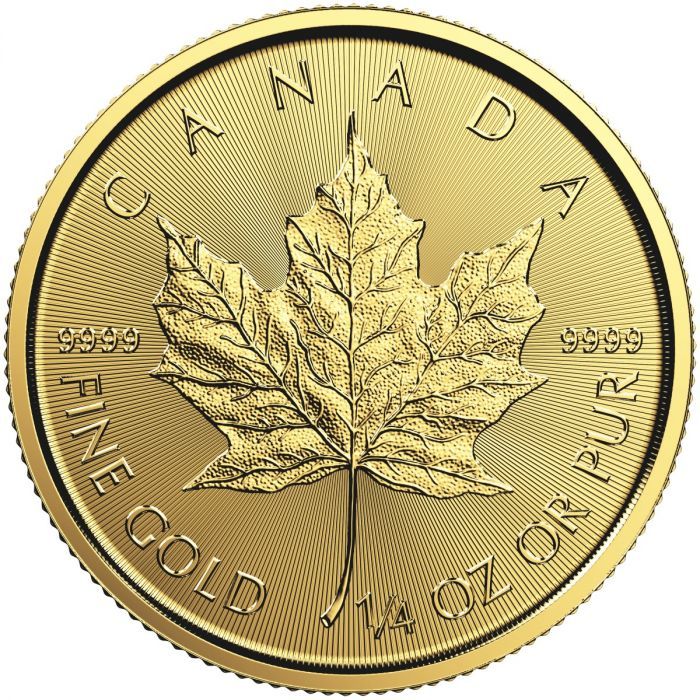 Moneda de Oro Maple Leaf 2020 1/4 oz
