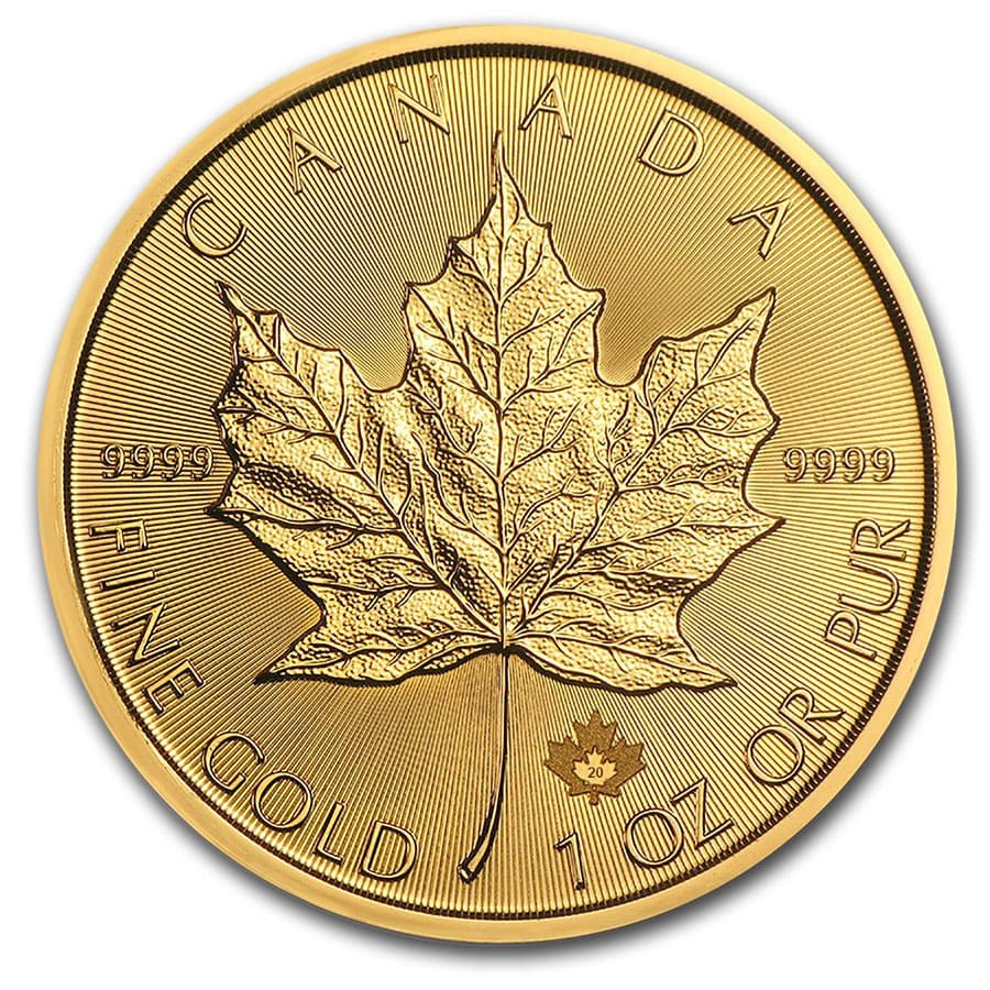 Moneda de Oro Maple Leaf 2020 1 oz