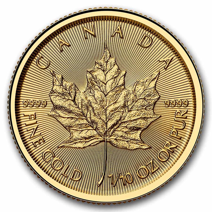 Moneda de Oro Maple Leaf 2026 1/10 oz