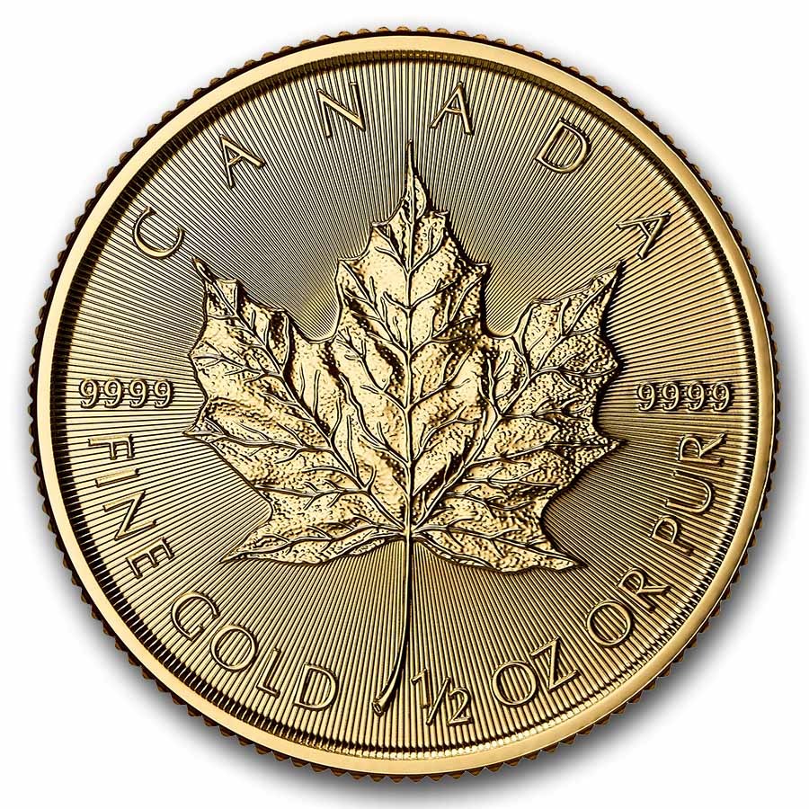 Moneda de Oro Maple Leaf 2026 1/2 oz