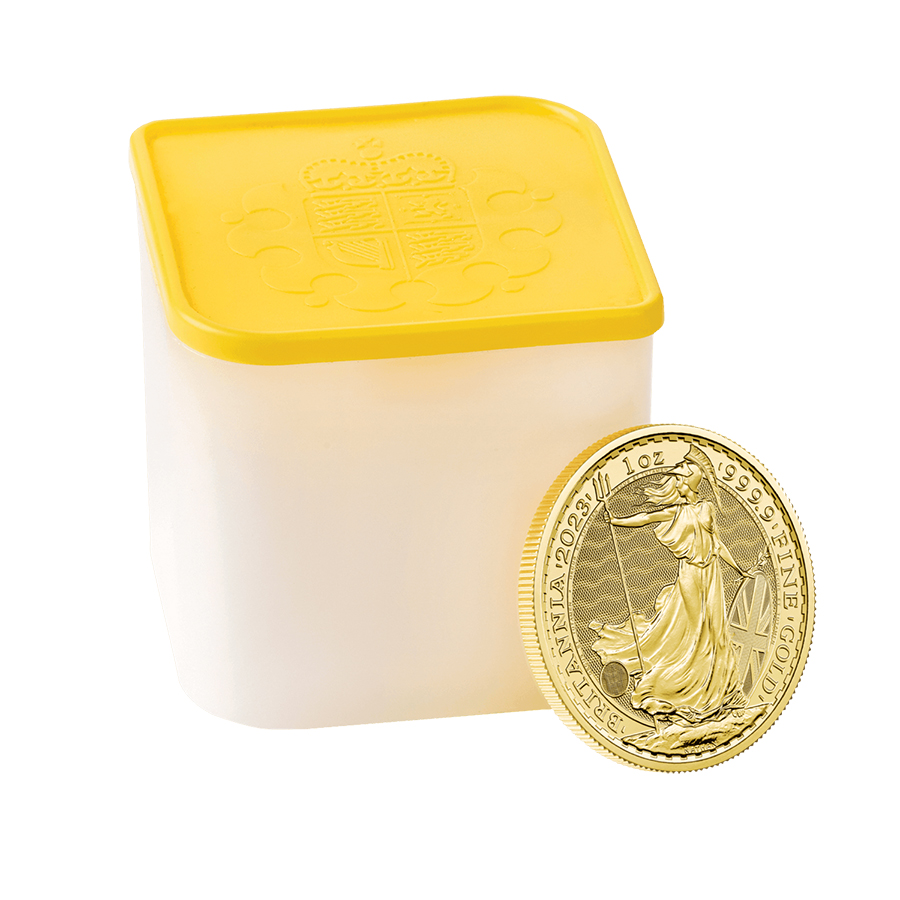 Moneda de Oro Britannia 2023 1 oz tubo