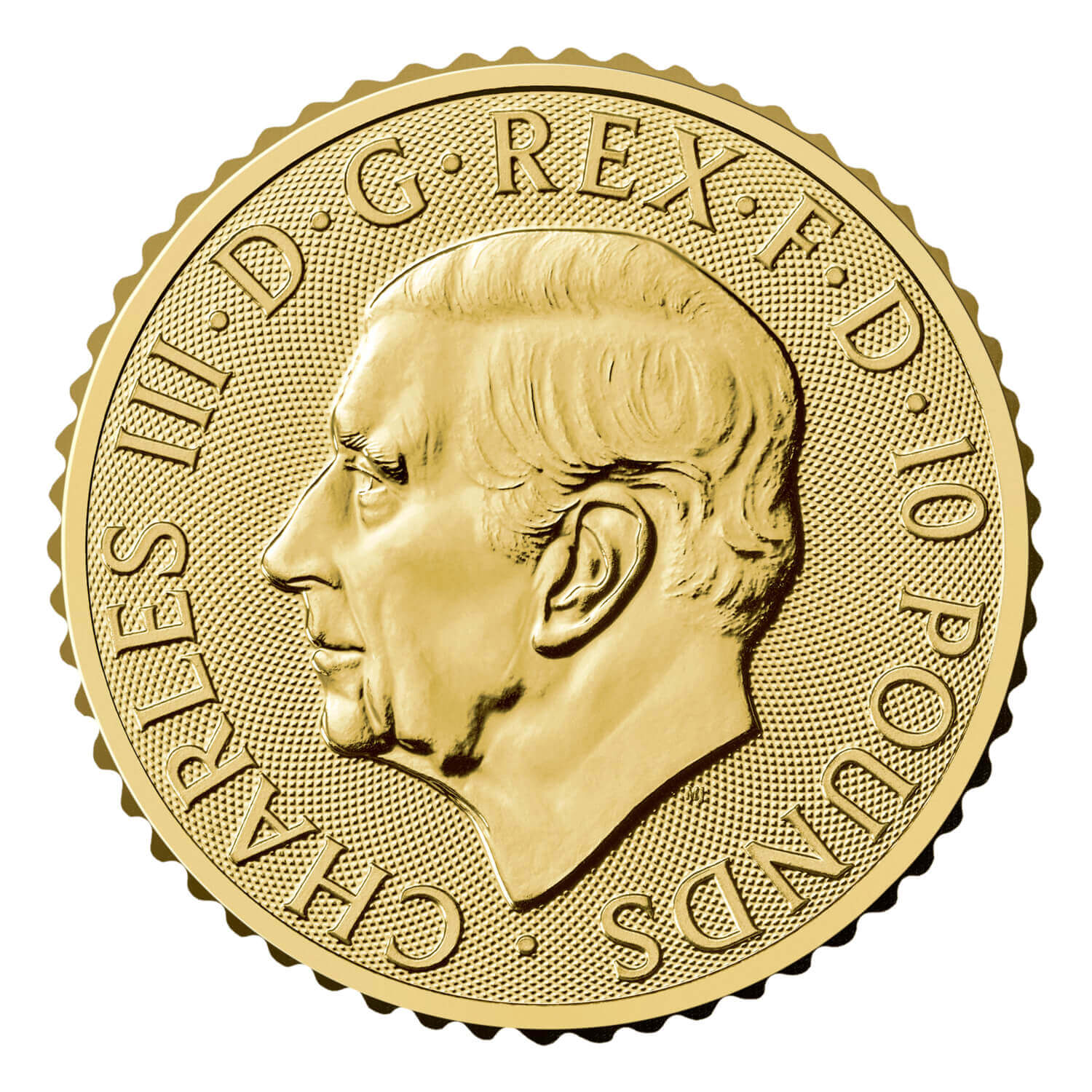 Moneda de Oro Britannia KCIII 2025 1/10 oz reverse