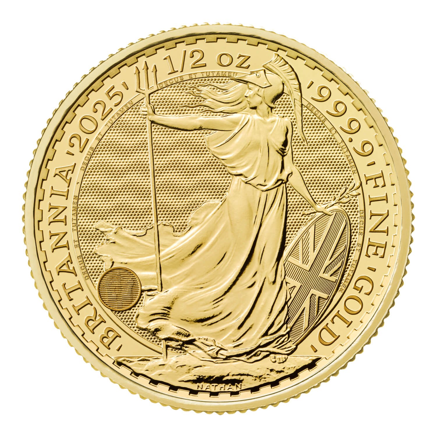 Moneda de Oro Britannia KCIII 2025 1/2 oz