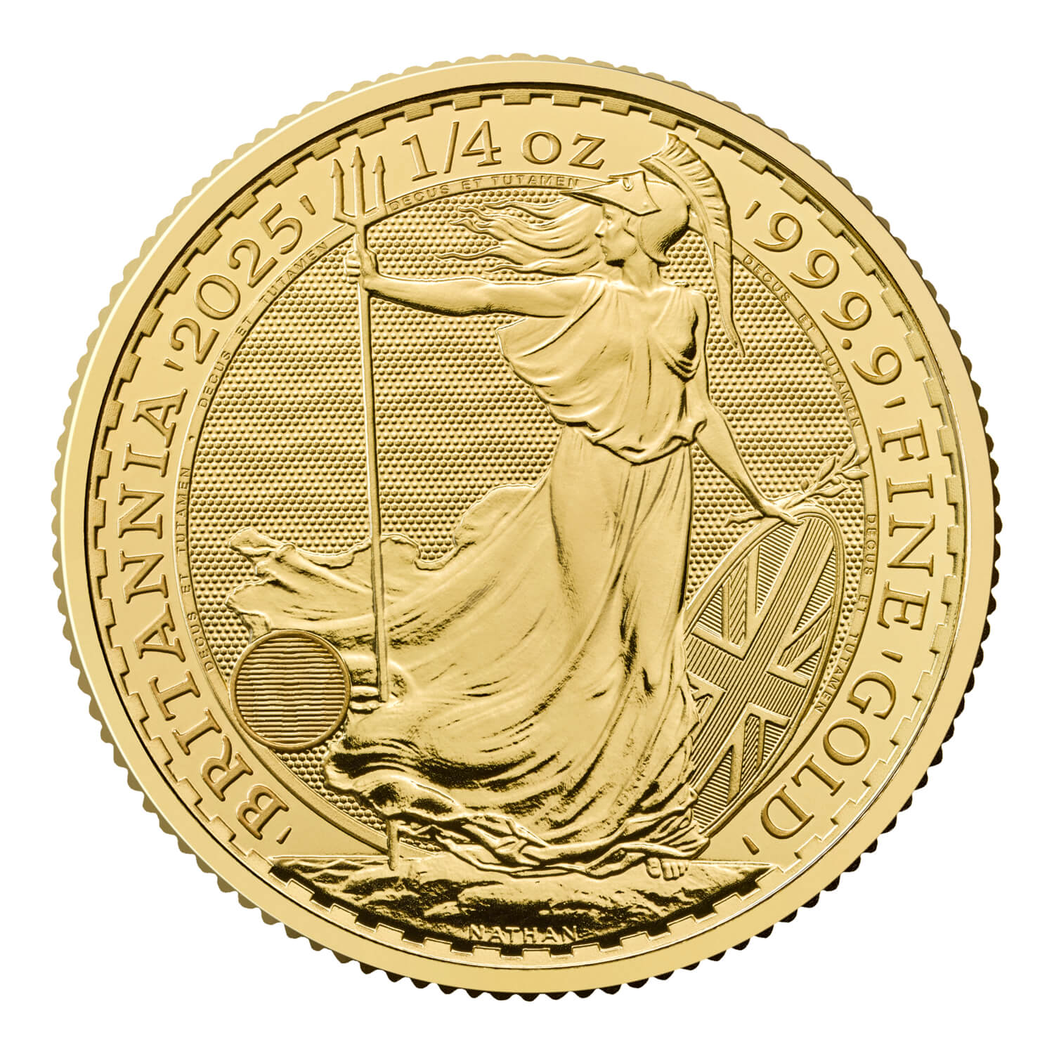 Moneda de Oro Britannia KCIII 2025 1/4 oz