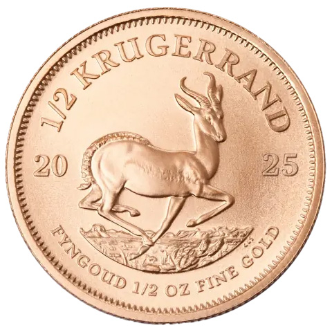 Moneda de Oro Krugerrand 2025 1/2 oz