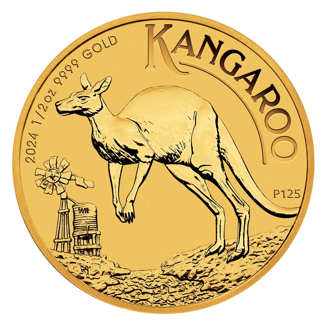 Moneda de Oro Canguro 2024 1/2 oz