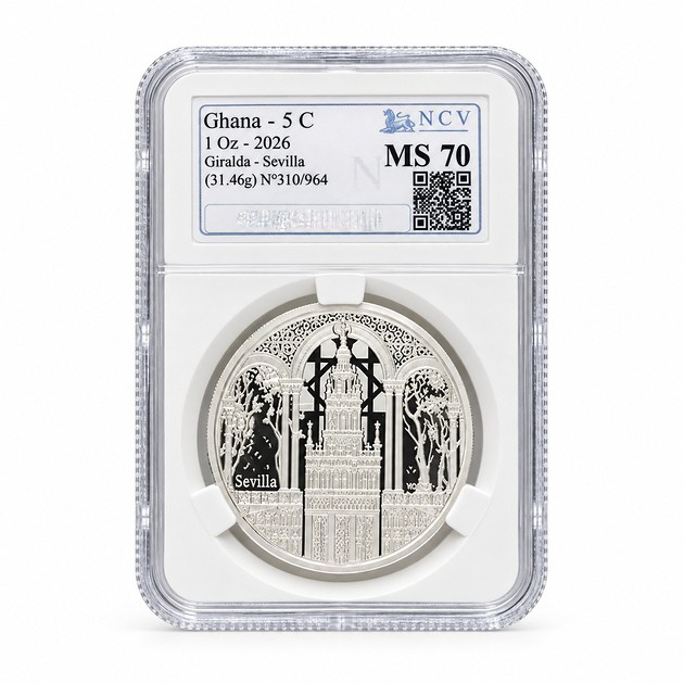 Moneda de Plata Giralda NCV MS70 2026 1 oz