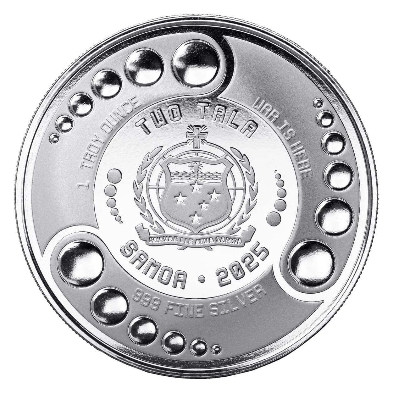 Moneda de Plata Alien de Samoa 2025 1 oz reverse