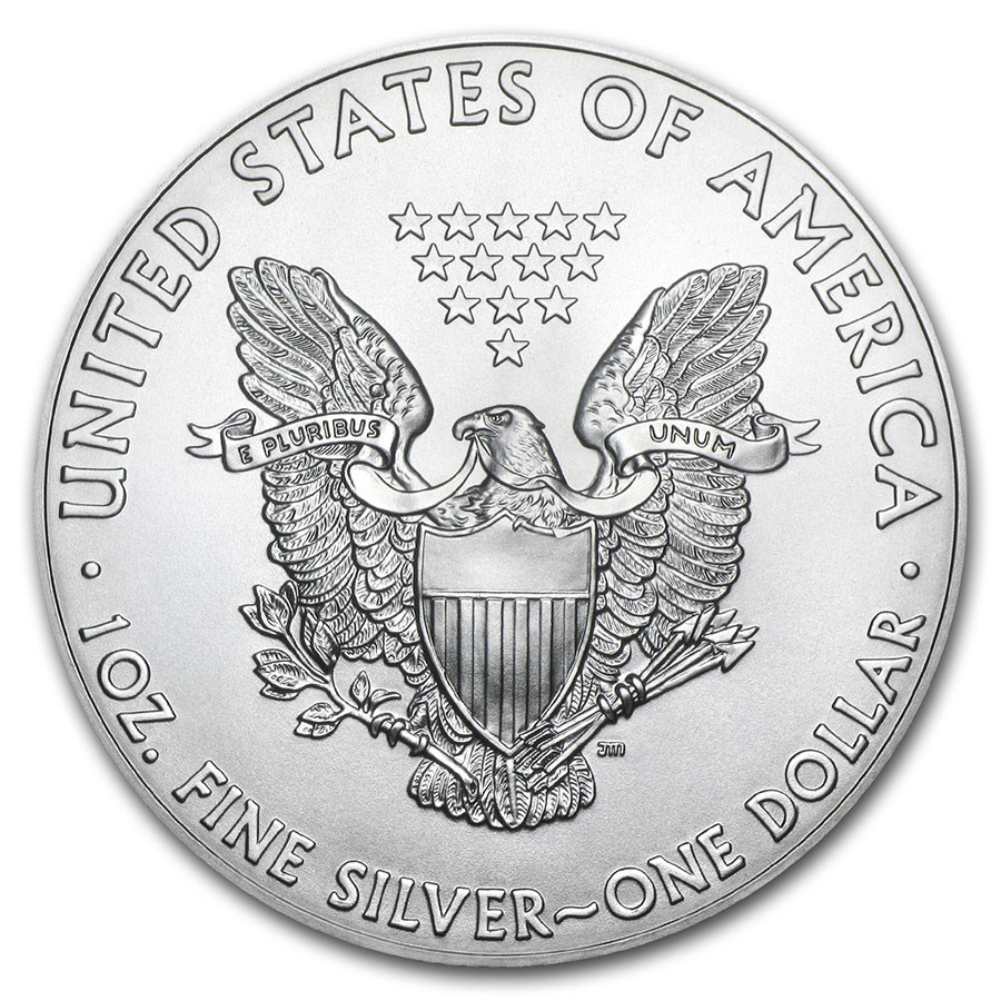 Moneda de Plata American Eagle 2021 1 oz reverse