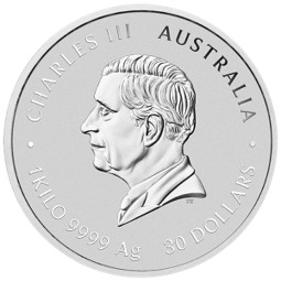 Moneda de Plata Año de la Cabra de Australia 2027 1 kg reverso