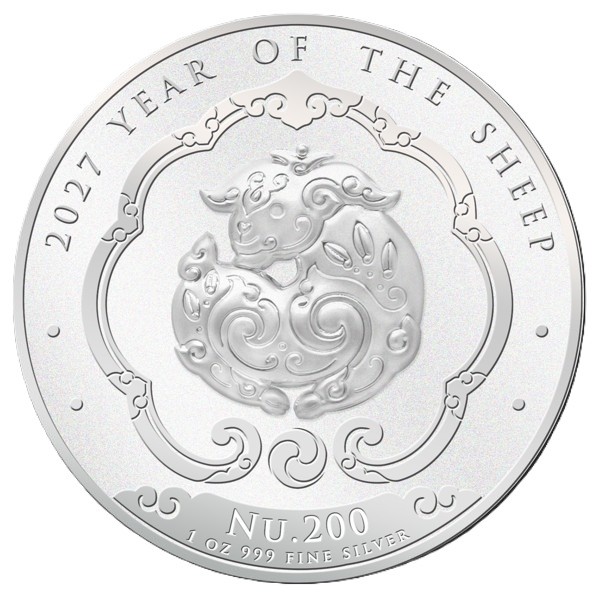 Moneda de Plata Año Lunar de la Cabra 2027 1 oz