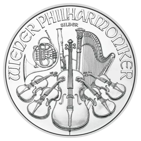 Moneda de Plata Filarmónica 2024 1 oz reverse