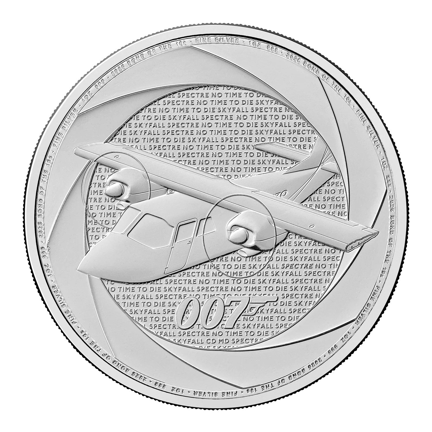 Moneda de Plata Bond década de 2010 1 oz