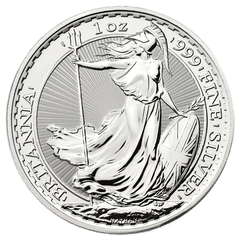Moneda de Plata Britannia 1 oz años varios