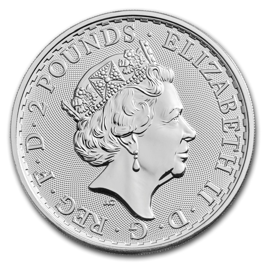 Moneda de Plata Britannia 2018 1 oz reverse