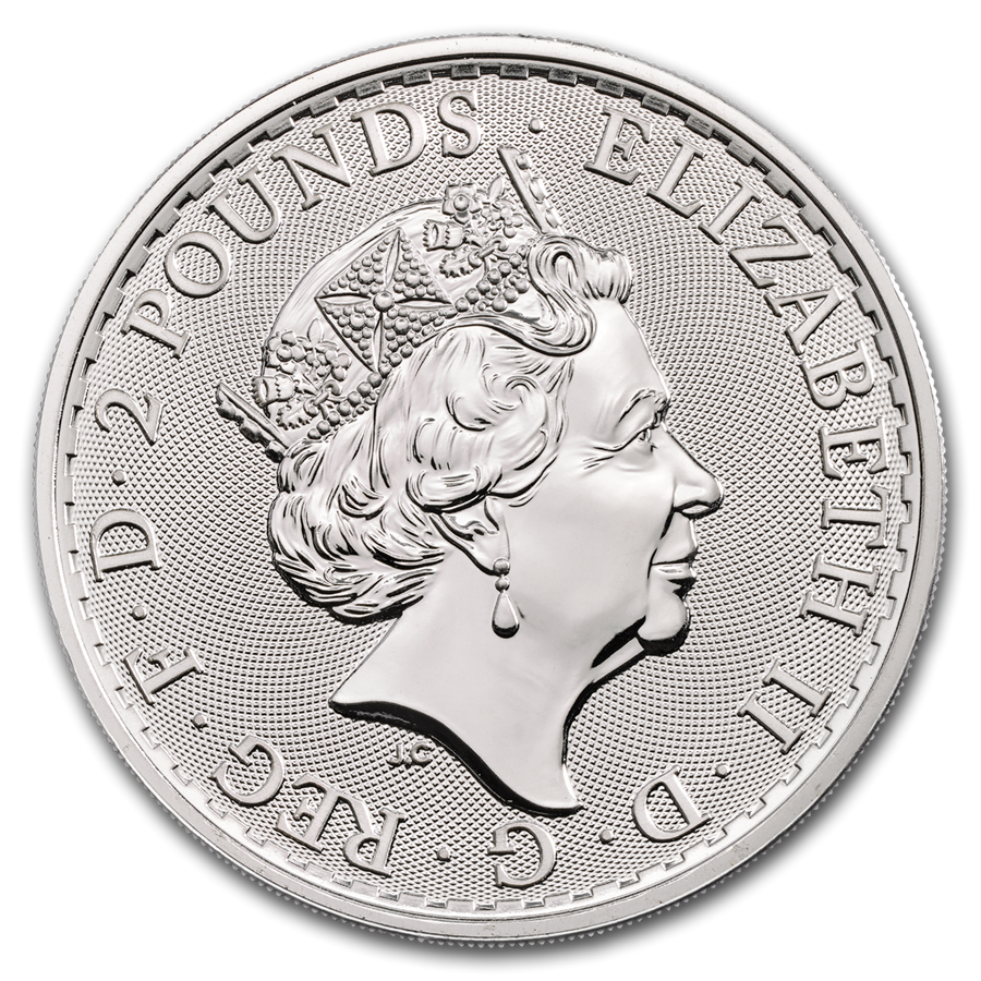 Moneda de Plata Britannia 2020 1 oz reverse
