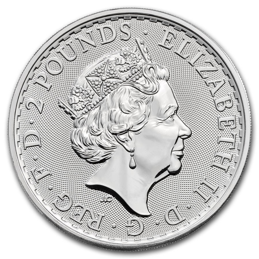 Moneda de Plata Britannia 2021 1 oz reverse