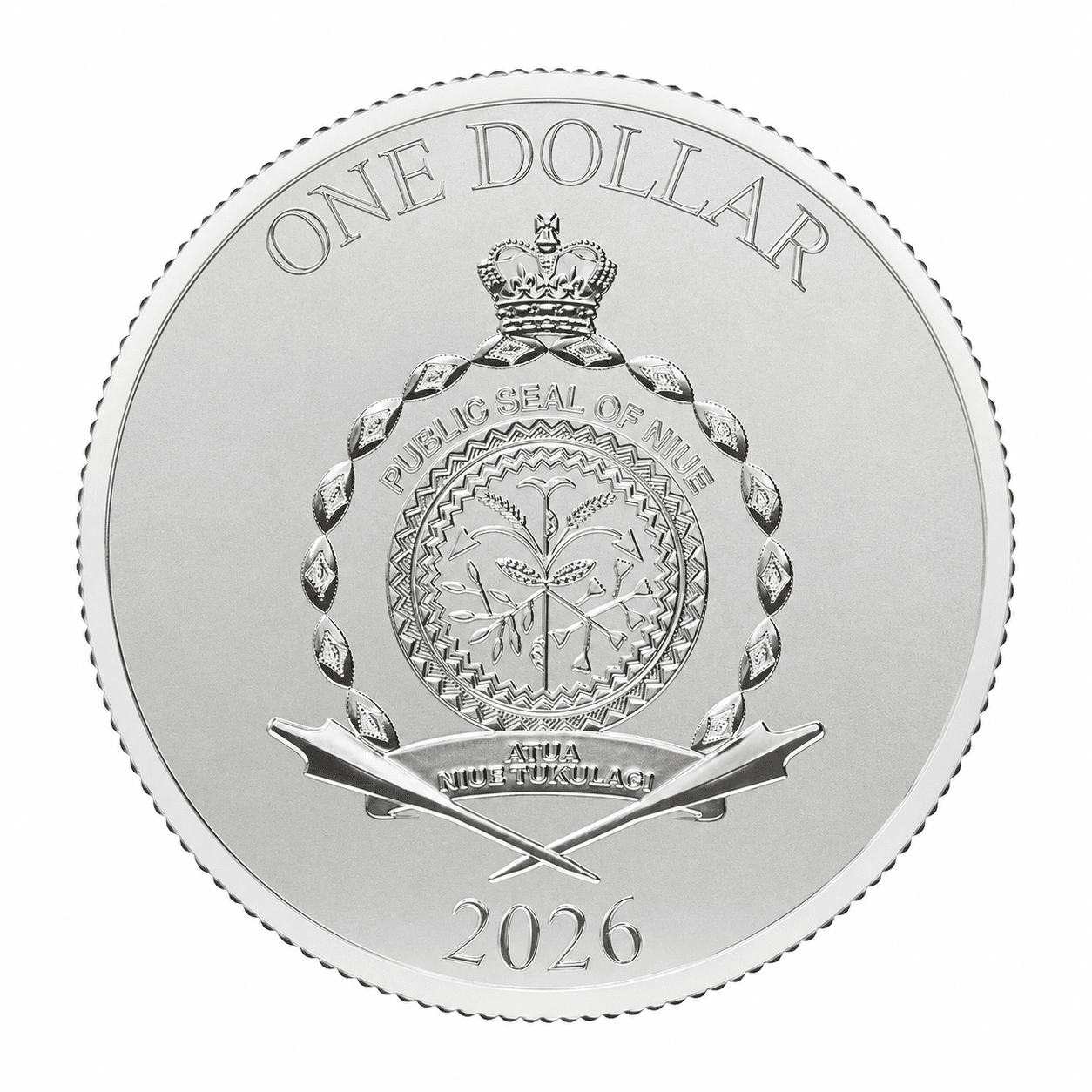 Moneda de Plata Capitán América  2026 1/2 oz reverso