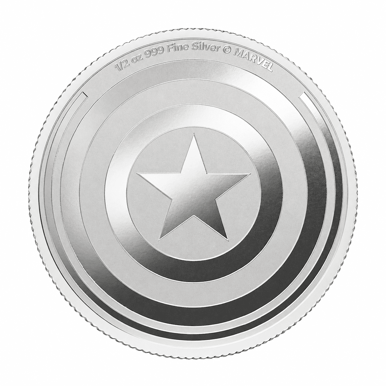 Moneda de Plata Capitán América  2026 1/2 oz