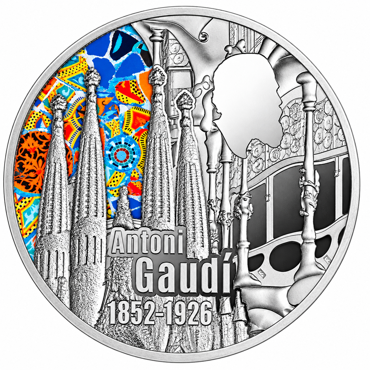 Moneda de Plata Centenario de la muerte Antoni Gaudi 2026 1 oz