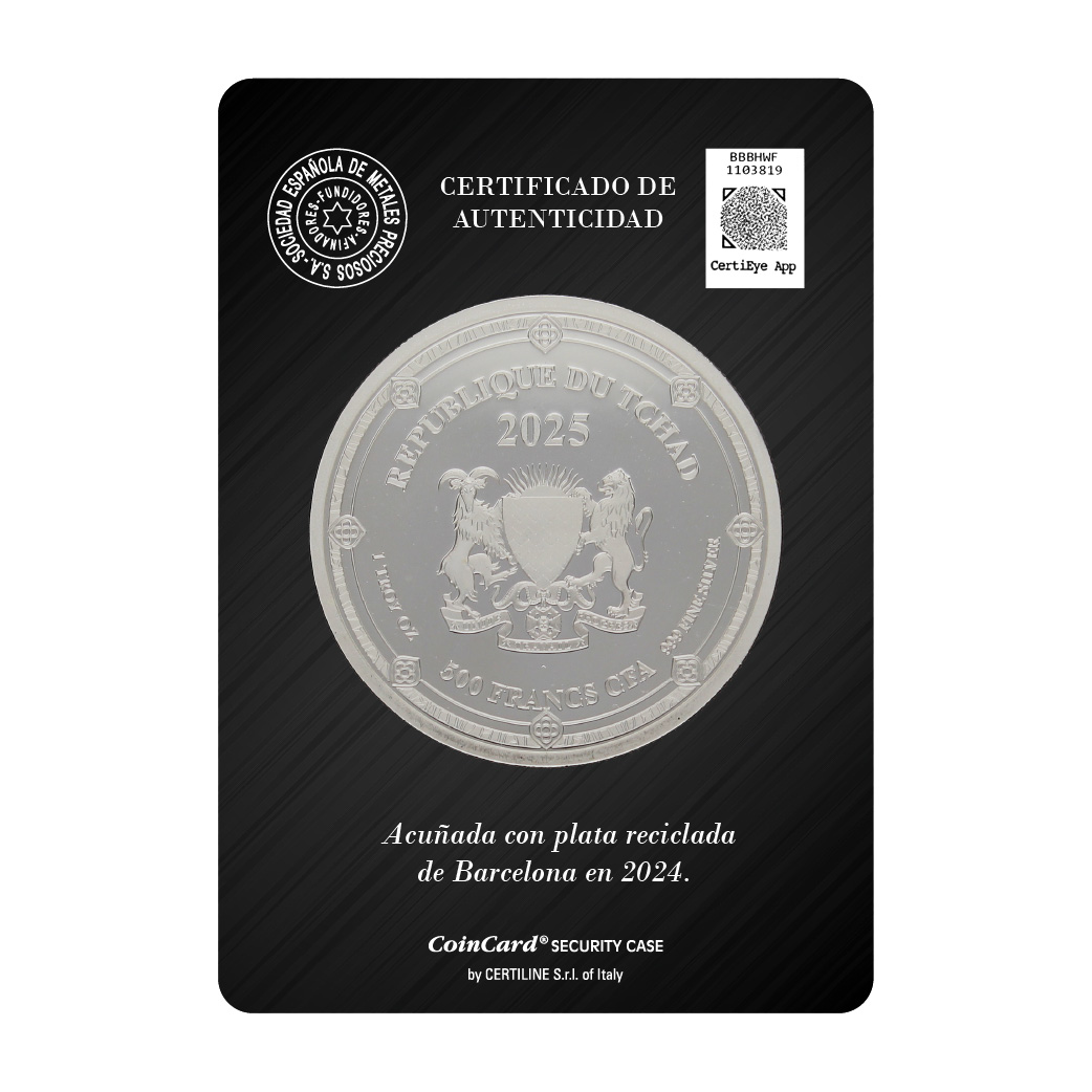 Moneda de Plata Colón 2025 1 oz reverse