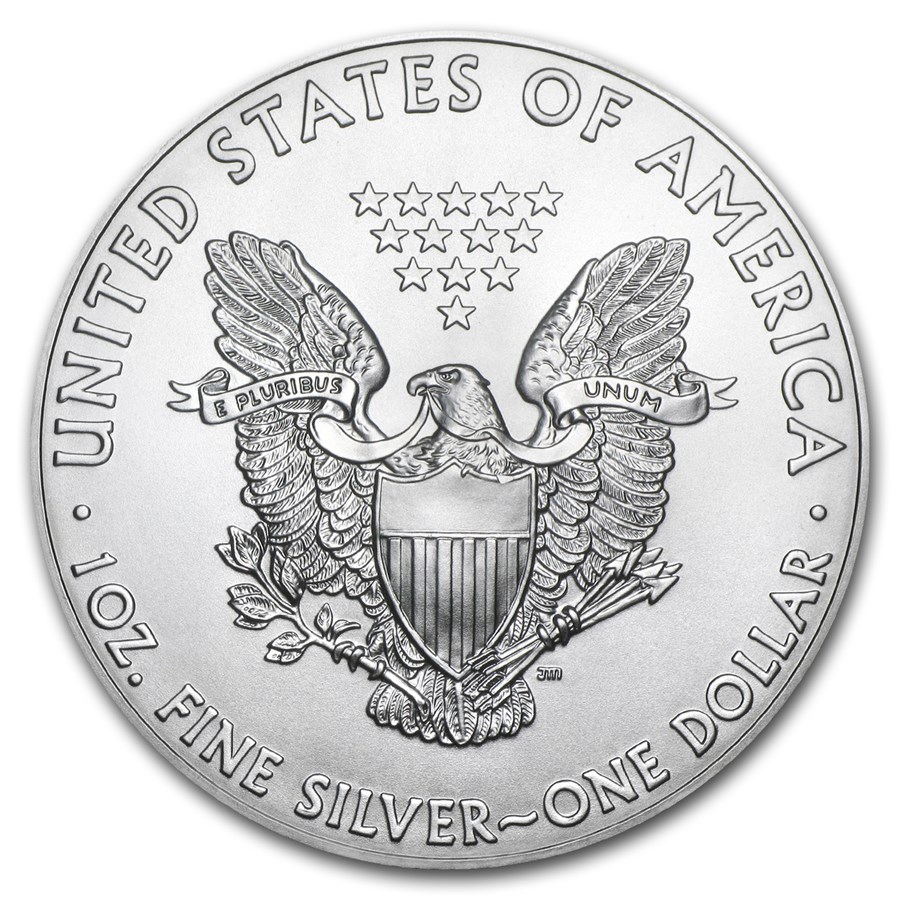 Moneda de Plata American Eagle 2019 1 oz reverse