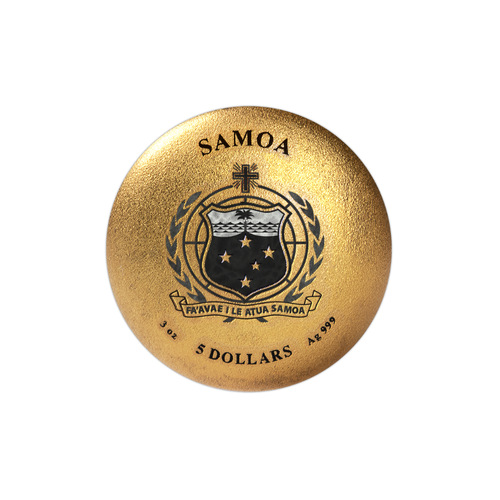 Moneda de Plata Harry Potter - Varita de Saúco 3 oz 4