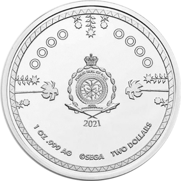 Moneda de Plata Hedgehog Sonic 30 aniversario 2021 1 oz reverse