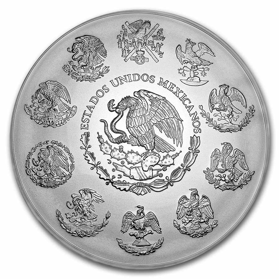 Moneda de Plata Libertad de México 2023 1 kg reverse