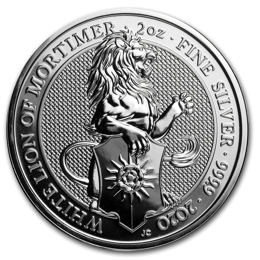 Moneda de Plata Queen's Beasts The White Lion 2020 2 oz