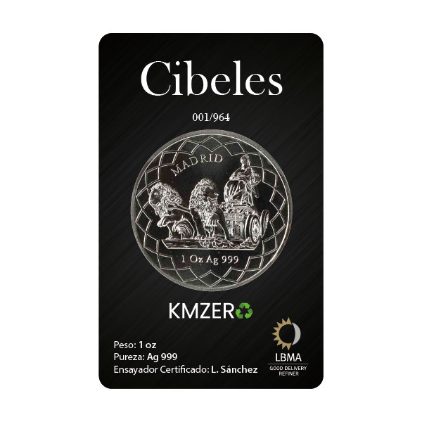 Moneda de Plata Cibeles 2023 1 oz CoinCard 