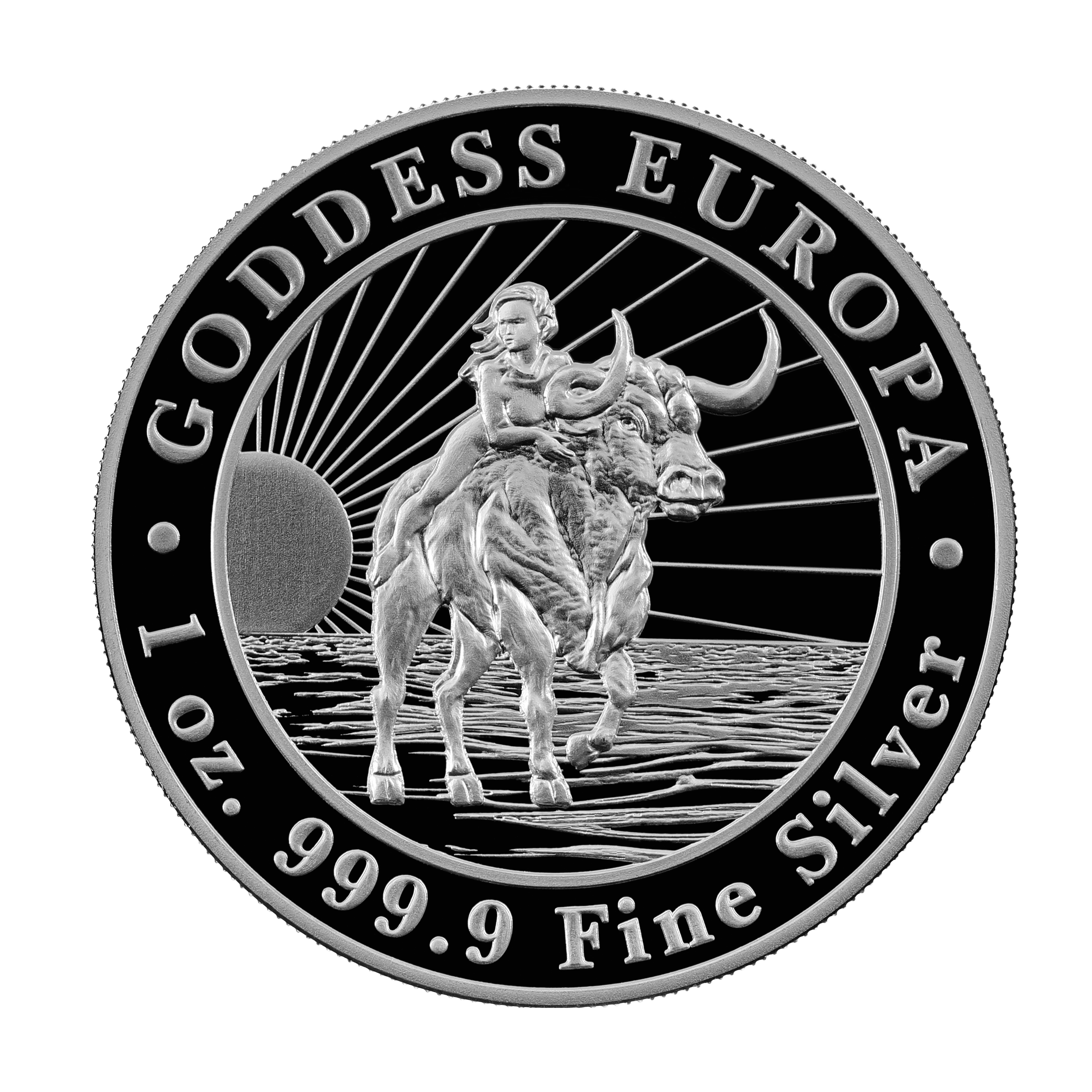 Moneda de Plata Diosa Europa 1 oz años varios	