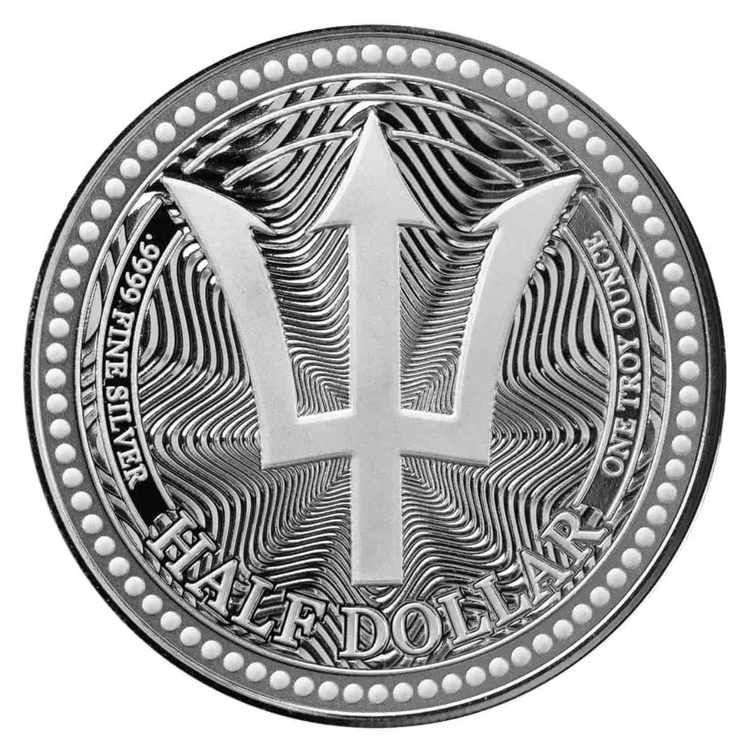 Moneda de Plata Tridente de Barbados 2025 1 oz