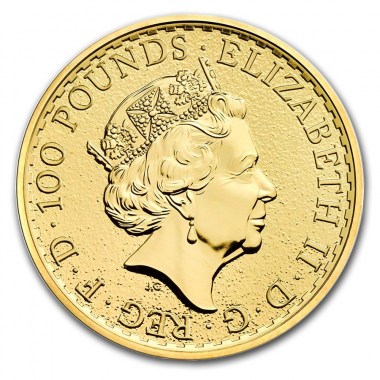 Moneda de Oro Britannia 2017 1 oz reverse