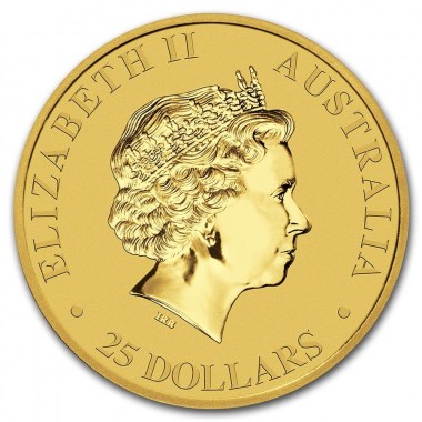 Moneda de Oro Canguro 2017 1/4 oz reverse