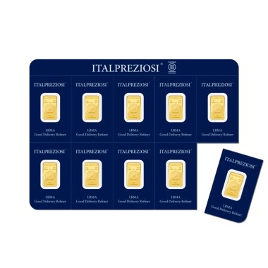 Lingote de Oro Italpreziosi Multipack de 10 x 1g 2