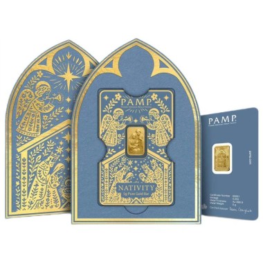 Lingote de Oro PAMP Natividad de 5g 5