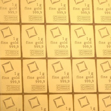 Lingote de Oro Valcambi CombiBar de 20g divisible