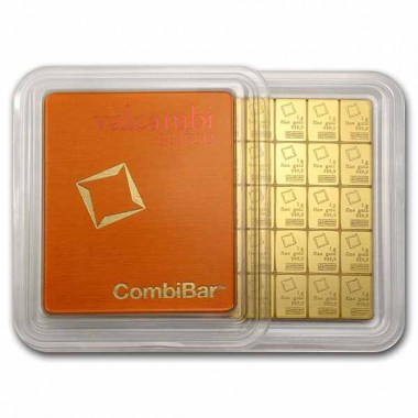Lingote de Oro Valcambi CombiBar de 50g