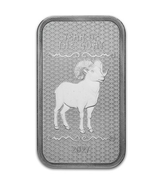 Lingote de Plata Año de la Cabra de 1oz