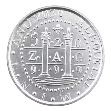 Medalla de Plata Atocha 2026 2 oz reverso