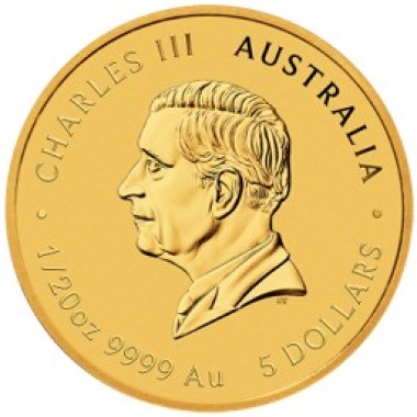 Moneda de Oro Año de la Cabra de Australia 2027 1/20 oz reverso