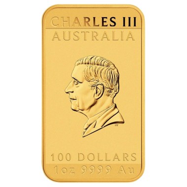 Moneda de Oro Dragón Rectangular 2024 1 oz reverse