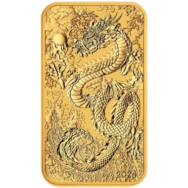 Moneda de Oro Dragón Rectangular 2024 1 oz