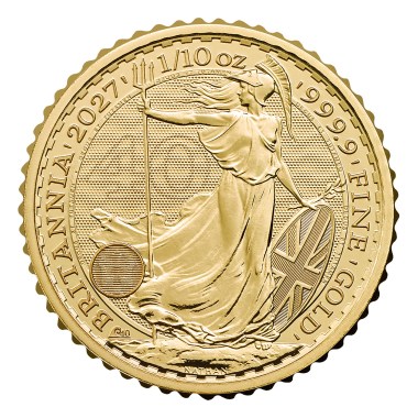 Moneda de Oro Britannia 2027 1/10 oz