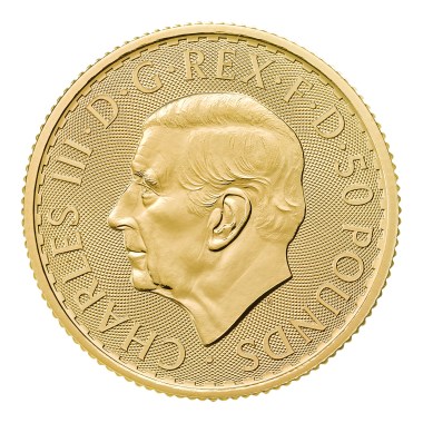 Moneda de Oro Britannia 2027 1/2 oz reverso